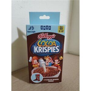 2 Pair SWAG Kellogg's Cocoa Krispies Crew Socks, Men's Size 9-12  Collection
